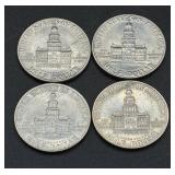 United States Coins - Standing Liberty Quarter, 1942 Jefferson Nickel, Buffalo Nickel and Four Bicentennial Kennedy Half Dollars