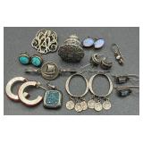 Collection of Sterling Silver .925 Earrings and Pendants