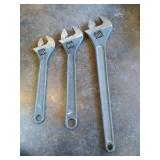15", 18", and 24" Irwin Crescent Wrenches