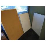 (2) Whiteboards and (1) Corkboard