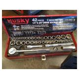(2) Socket Sets - Metric & Standard