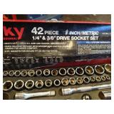 (2) Socket Sets - Metric & Standard