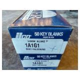(3) Boxes Ilco Nickel Silver Key Blanks - 1A1G1