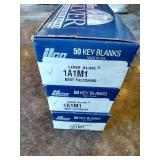 (3) Boxes Ilco Nickel Silver Key Blanks - 1A1M1