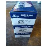 (3) Boxes Ilco Nickel Silver Key Blanks - 1A1C1