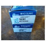 (2) Boxes Ilco Nickel Silver Key Blanks - 1A1A1