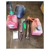 Misc. Tools - Hammer Stapler, Gas Cans, Face Shield