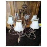 6-Light Antique Bronze Chandelier