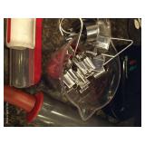 Kitchen Lot - Rolling Pin, Cookie Cutters, Waffle Maker