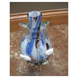 11" Tall Blown Glass Clown Decanter