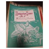 Box of Vintage Piano Sheet Music - Classical, Hymns, Traditional