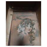 Box of Vintage Piano Sheet Music - Classical, Hymns, Traditional
