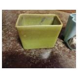 (3) Planters - (1) Redwing, (1) Dog Planter with Broken Tail, & (1) Basic