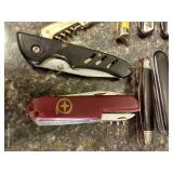 Large Lot of Misc. Folding Knives