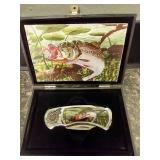 Collectible Decorative Fish Folding Knife in Box