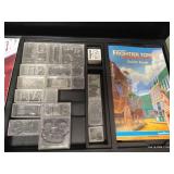 Vintage Frontier Town Rubber Ink Stamps