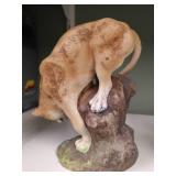 7.5" Tall Mountain Lion & Cub Glass Figurine by Andrea