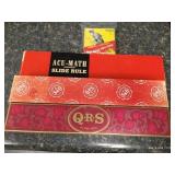 Vintage Player Piano Rolls, Slide Rule, & Abbott & Costello 8MM