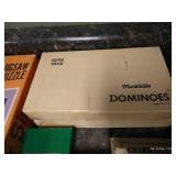 Vintage Game Lot - Marblelike Dominoes, Cards, Puzzles