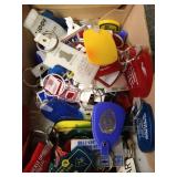 Box of Vintage Promo Keychains