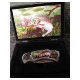 Collectible Decorative Folding Fish Knife in Box