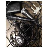 DVD Player, Logitech Switch, & Microphones