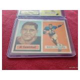 (2) 1957 Topps Football Cards - Nice Shape