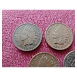 (5) Indian Pennies
