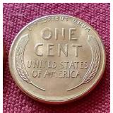 (2) Bright Uncirculated 1954-S Wheat Pennies