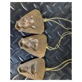 Harley-Davidson Knucklehead Panhead Shovelhead Engine Head Ornaments - 3pc Set 99204-14V