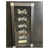 Harley-Davidson Die-Cast 1980s Motorcycle Display Case