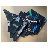 Harley-Davidson Bandana Set - Assorted Logo Bandanas on Black Fabric