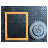 Framed NASCAR Tracks Print & Round 3 Clock - Wall Decor Pair