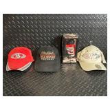 Dale Earnhardt Intimidator Cap Lot - 3 Hats & Collectible Box (Chase Authentics)