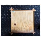 3 Mosaic Glass Tealight Holders on Wood Tray - Room Holiday Silhouettes Plates - Manners Napkins