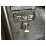 Topshop Leather Biker Jacket - Women