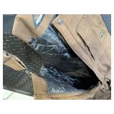 Ridgecut Toughwear Short Bib Overalls - Brown Duck Canvas Workwear