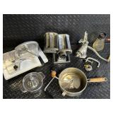 Vintage L.F.C. Mod.150 Meat Grinder & Italian Pasta Maker - Made in USA & Italy