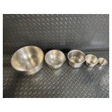 Aluminum Cookware Set: Mixing Bowls, Strainer, Steamer, Lids, Sheet Pans