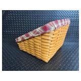 Longaberger Baskets Handwoven Dresden OH USA - Plaid-Lined Baskets with Accessories