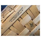 Longaberger Baskets Handwoven Dresden OH USA - Plaid-Lined Baskets with Accessories