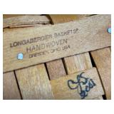 Longaberger Baskets Handwoven Dresden OH USA - Plaid-Lined Baskets with Accessories