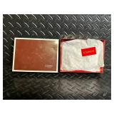 Coach Red Leather Wallet - Signature C Monogram, Card Slots, Zip Coin Pocket