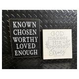 Assorted Inspirational Christian Wall Art Signs