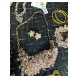 Adrienne Vittadini Jewelry Assortment - Purple Bead Necklaces, Pearl Necklaces, Earrings