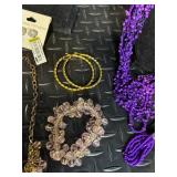 Adrienne Vittadini Jewelry Assortment - Purple Bead Necklaces, Pearl Necklaces, Earrings