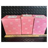 Precious Moments by Enesco 3-Piece Porcelain Figurine Set in Pink Gift Boxes