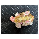 Turtle Figurines - Centerpiece Two-Turtle Sculpture with Assorted Miniatures