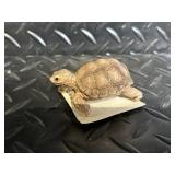 Turtle Figurines - Centerpiece Two-Turtle Sculpture with Assorted Miniatures