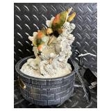Newport Coast Turtle Water Fountain with Coral Rock & 7 Hand-Carved Turtles